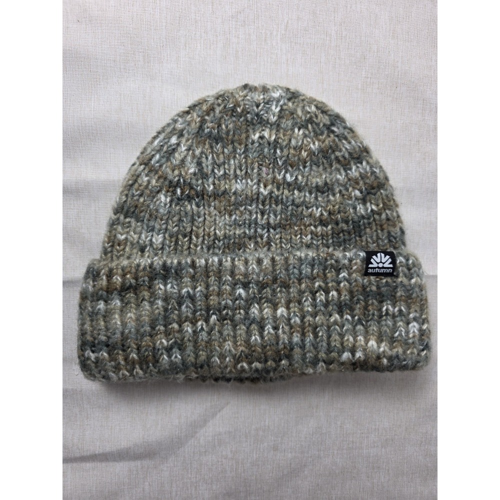Autumn Brand Beanie Knit Green One Size Snowboarders Ski Winter Sports‎